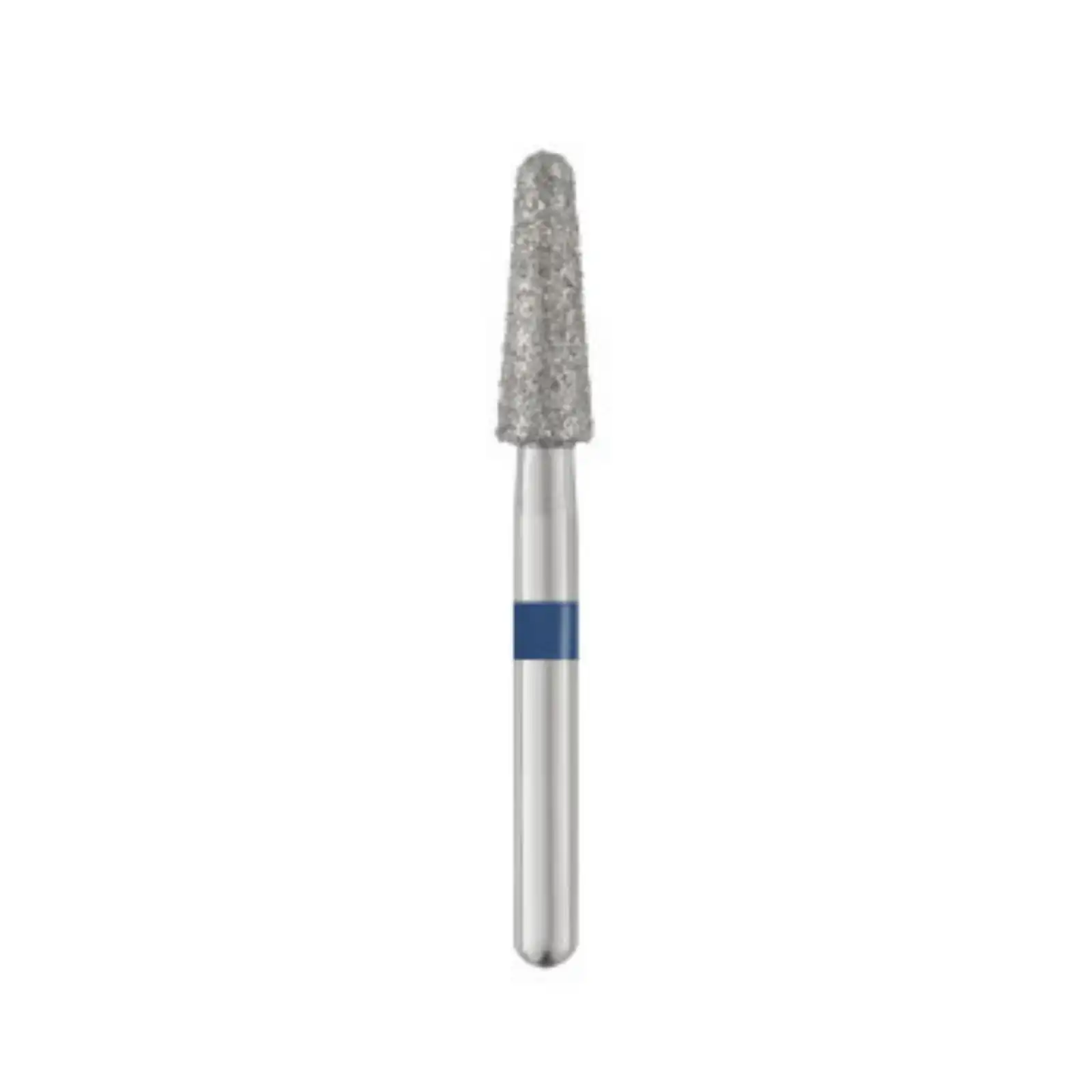 Piranha Diamond Single-Use Burs, FGSS, Round End Taper, # 855-025M, 2.5 mm, Medium, Blue, 25/Pk, 855-025M-S