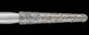 Piranha Diamond Single-Use Burs, FG, Round End Taper Long, # 856L-018, 1.8 mm, Coarse, Green, 25/Pk, 856L-018C