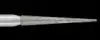 Piranha Diamond Single-Use Burs, FG, Needle, # 859-014, 1.4 mm, Fine, Red, 25/Pk, 859-014F