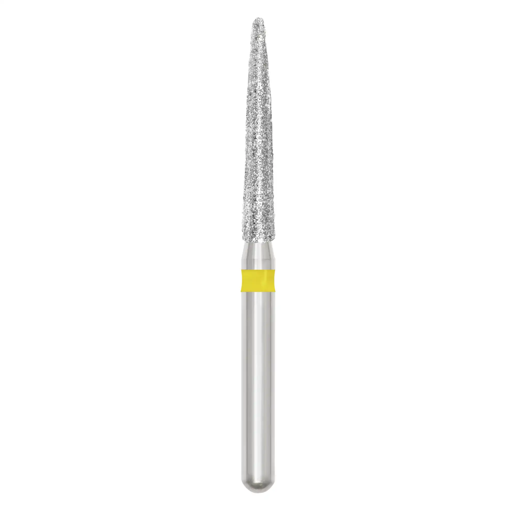 Piranha Diamond Single-Use Burs, FG, Needle, # 859-014, 1.4 mm, Very Fine, Yellow, 25/Pk, 859-014VF