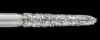 Piranha Diamond Single-Use Burs, FG, Curettage, # 878K-016, 1.6 mm, Coarse, Green, 25/Pk, 878K-016C