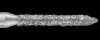 Piranha Diamond Single-Use Burs, FG, Beveled Cylinder, # 885-012, 1.2 mm, Coarse, Green, 25/Pk, 885-012C