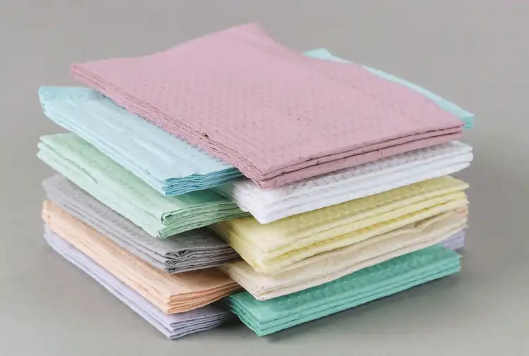 Choice Poly-Back Towels, 2-Ply Tissue, Waffle-Embossed, 13" x 18", Teal, 500/Pk, 917470