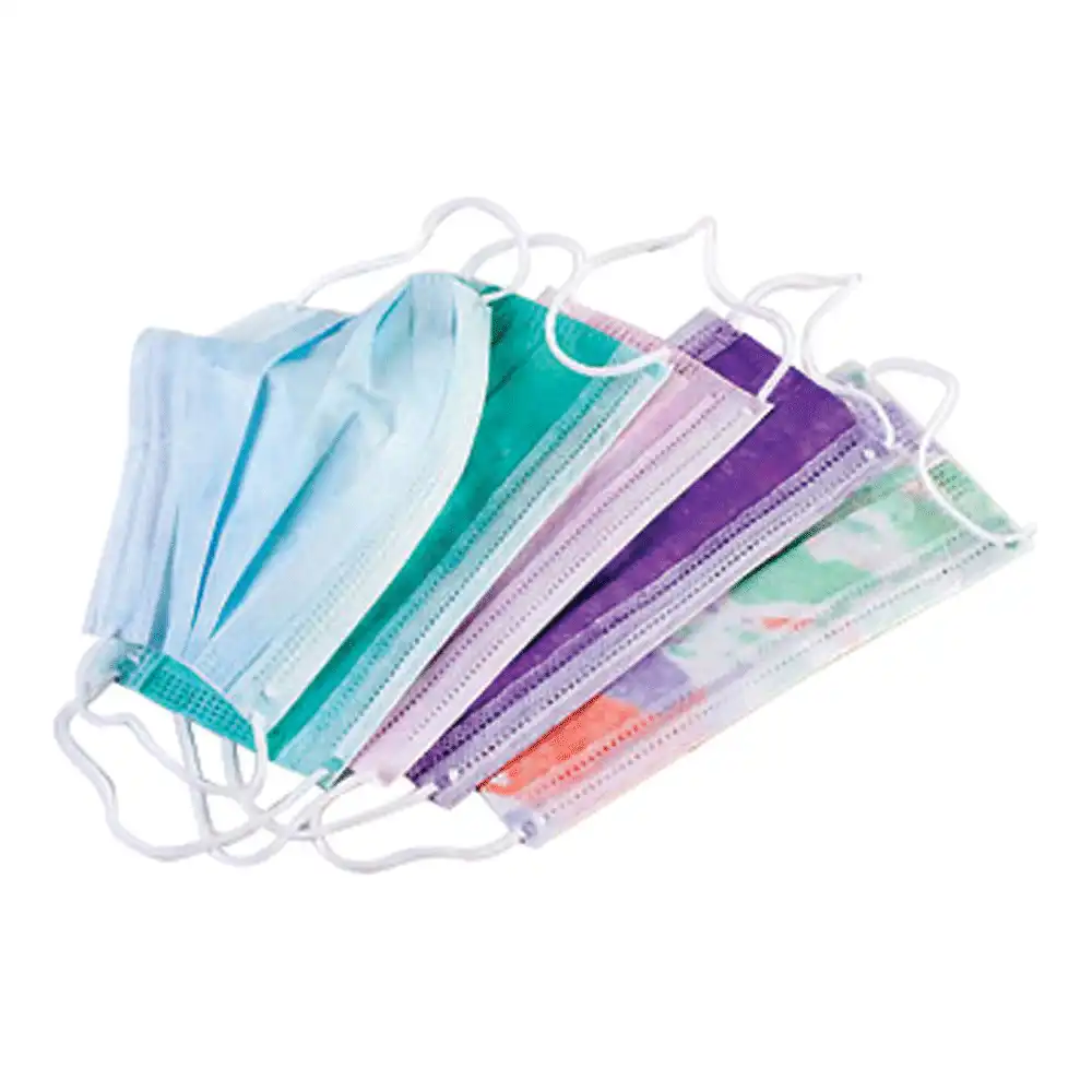 ValuMax Extra-Safe Earloop Procedure Mask, Green, 50/Box, 5330E-GR