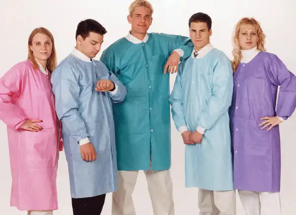 ValuMax Extra-Safe Lab Coat, Medical Blue, X-Large, Knee-Length, 3-Layer SMS, 10/Pack, 3660MBXL