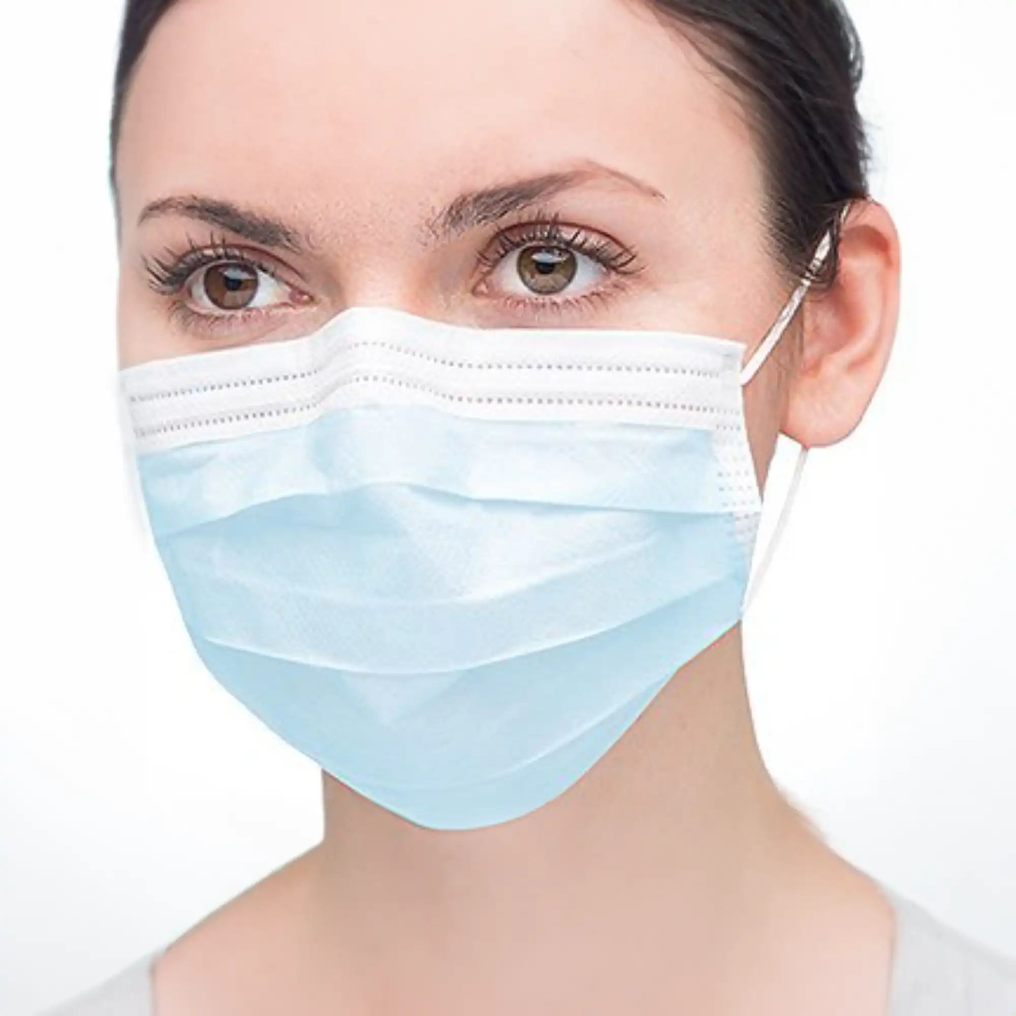 Valumax Ultra 3-in-1 Sensitive Earloop Mask, Sky Blue, ASTM Level 3, 50/Box, 5630E-SB