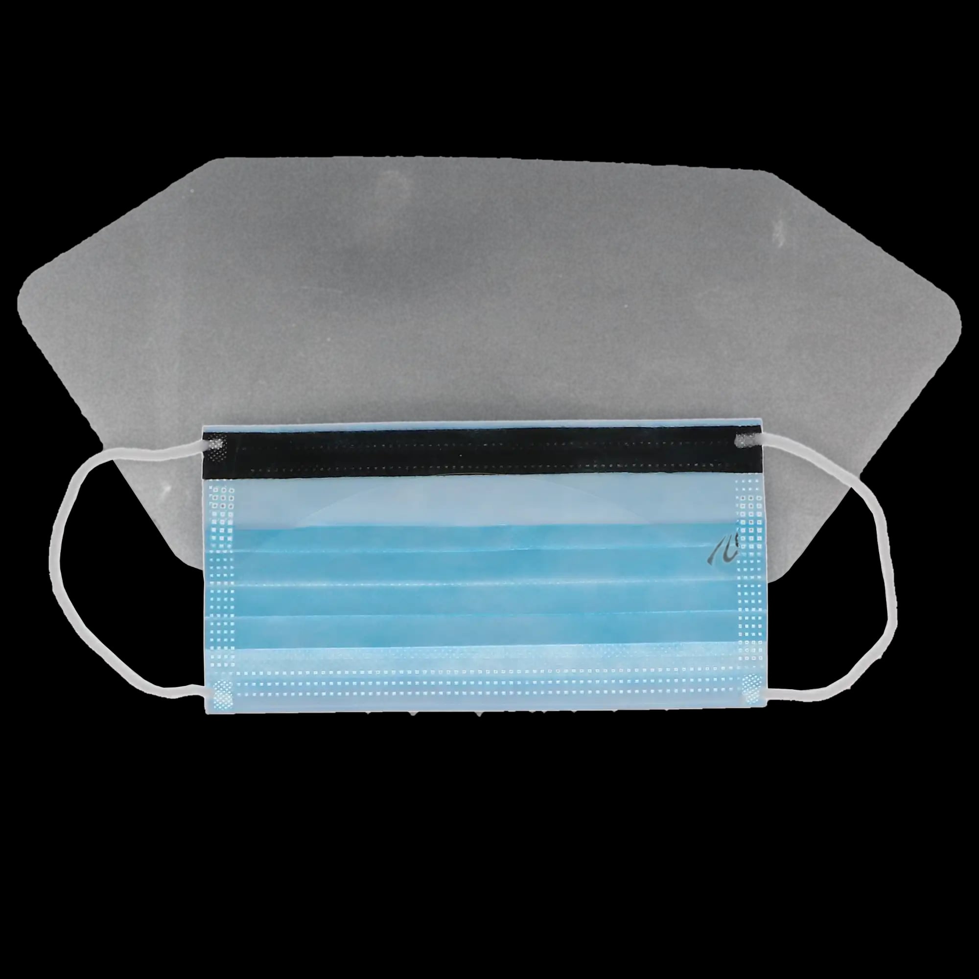 Valumax Ultra 3-in-1 Earloop Mask with Splash Visor, Sky Blue, ASTM Level 3, 25/Box, 5673E-SB