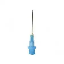 Vista-Probe 1" Bendable Irrigating Tips, 23 Gauge, Blue, Closed-End Side-Port, 20/Cup, #315123