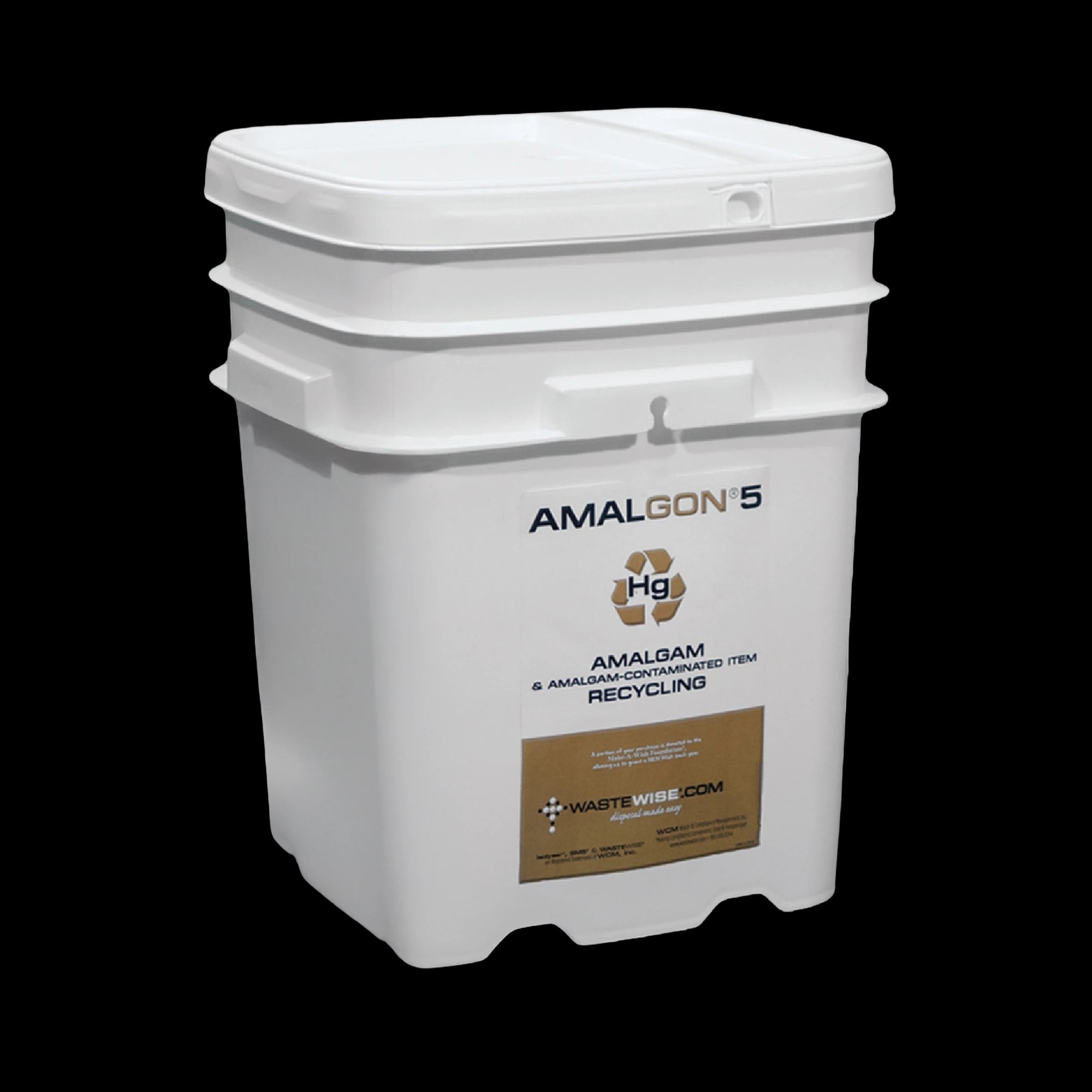 Amalgon Amalgam Recycling System, 5 Gallon Mail-In Container, 1/Pkg, AMALGON5