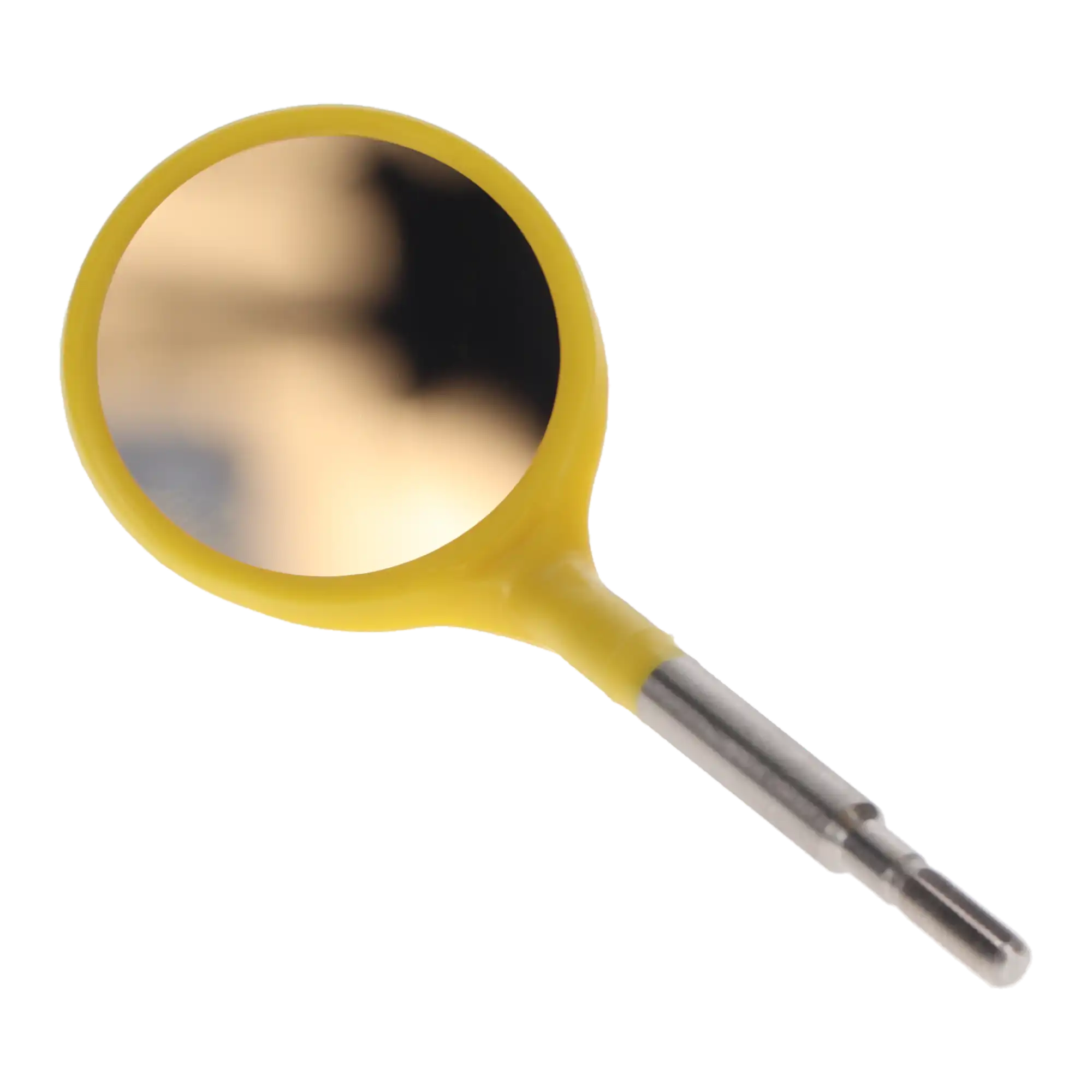 Zirc Crystal HD® #5 Neon Yellow Resin Mouth Mirror Screw-On Heads, Cone Socket, 12/Pk, 50Z372O
