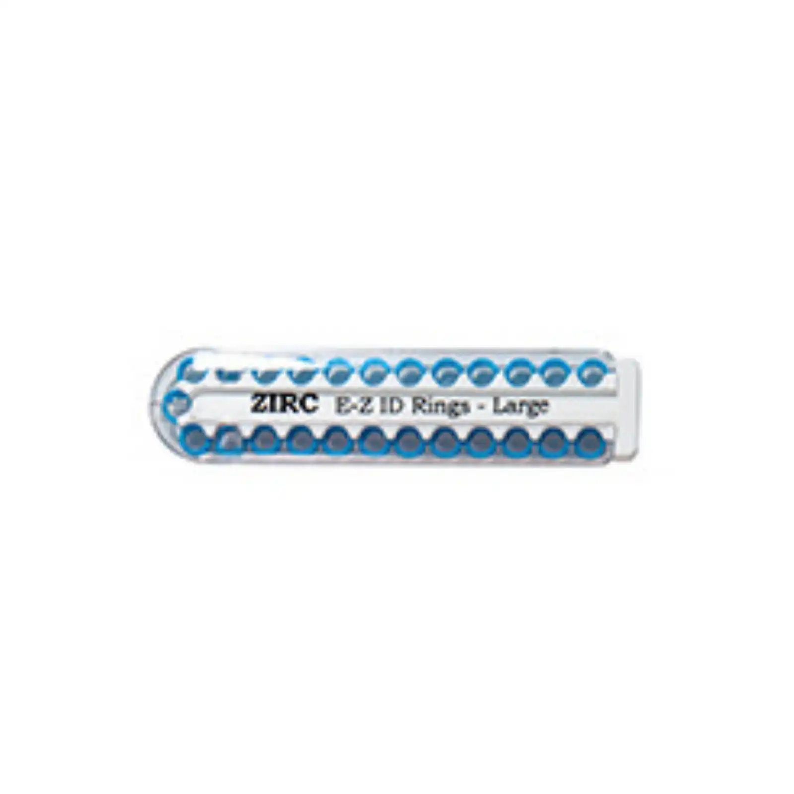 Zirc E-Z ID Instrument Rings, Large, Neon Blue, 1/4" Diameter, 25/Pkg, 70Z200N