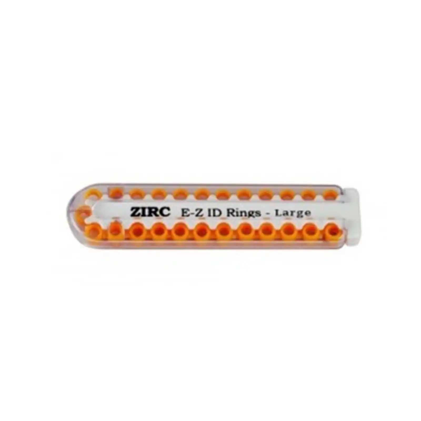 Zirc E-Z ID Instrument Rings, Large, Neon Orange, 1/4" Diameter, 25/Pack, 70Z200Q