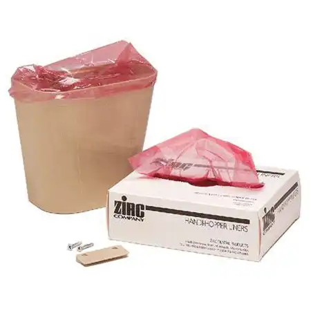 Handi-Hopper Gray Chairside Waste Receptacle, 7" x 4" x 6-3/8", with Mounting Bracket, 20Z404I