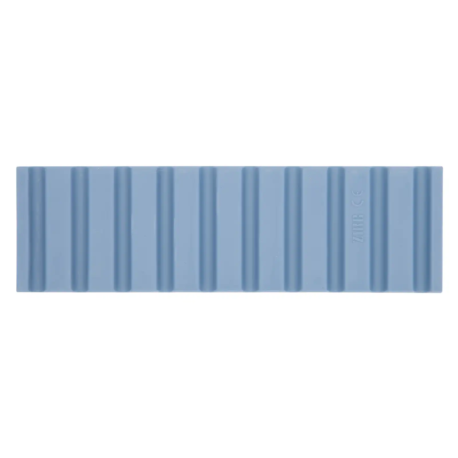 Zirc Dental Blue Instrument Mat, Reversible, 6-3/4" x 2" x 3/8", Holds 10 Hand or 4 Surgical Instruments, Autoclavable, 1/Pk, 20Z464B