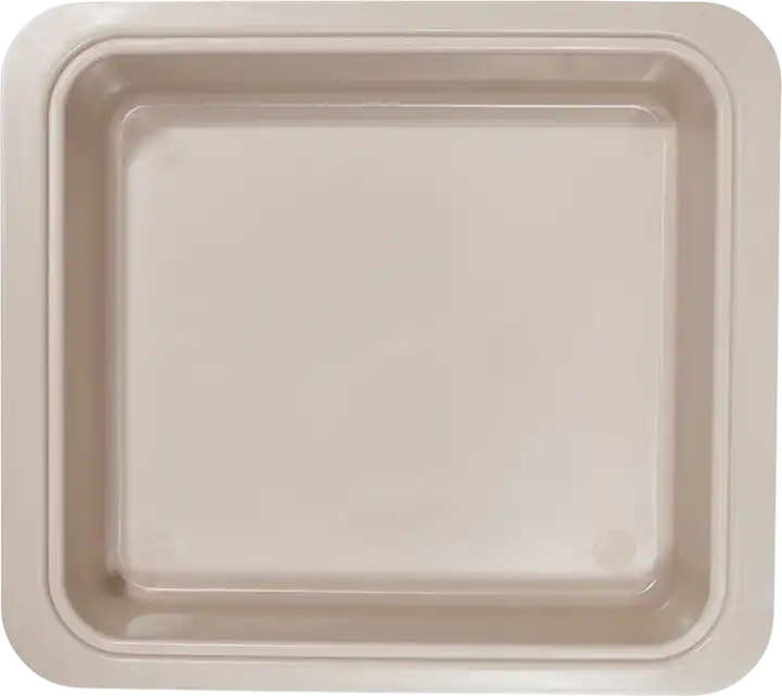 Zirc Procedure Tub, Beige, 12-1/4"L x 10-7/8"W x 2-3/4"H, 1 Each, 20Z463G
