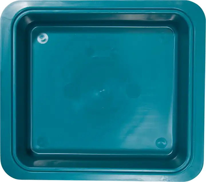 Zirc Procedure Tub Only, Teal, 12-1/4"L x 10-7/8"W x 2-3/4"H, 1/Pk, 20Z463J