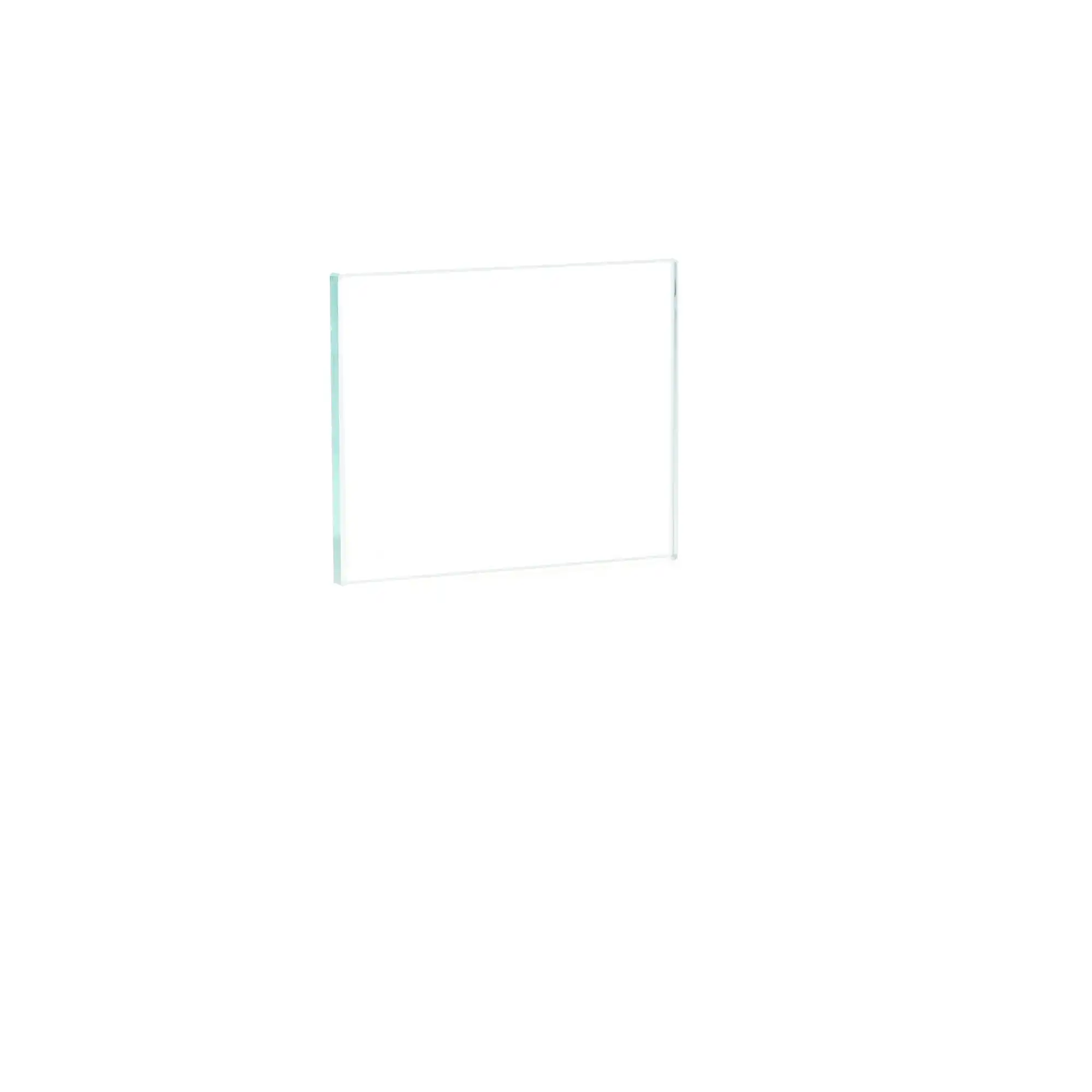 Buffalo Dental Glass Mixing Slab, No. 3, 2.5" x 3" x 1/4", Polished, Beveled Edges, 1/Pk, 78520