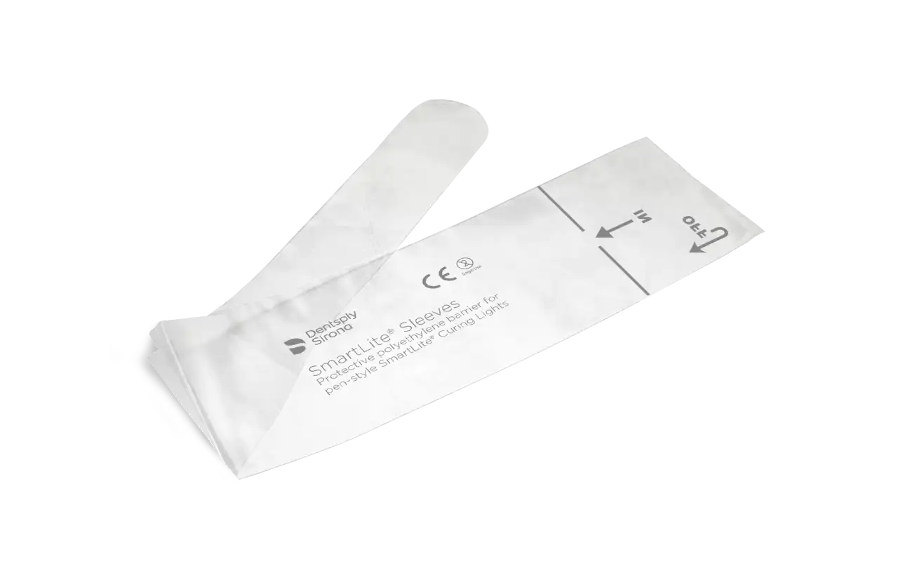 Dentsply SmartLite Max Disposable Barrier Sleeve Refill, Clear Plastic, 250/Pk, 644060
