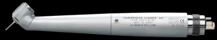 J. Morita TwinPower Turbine 45 Basic High-Speed Handpiece, 45° Head, 4-Hole, Push-Button Autochuck, Without Light, PAR-4HEX-B-45, 16-5606322