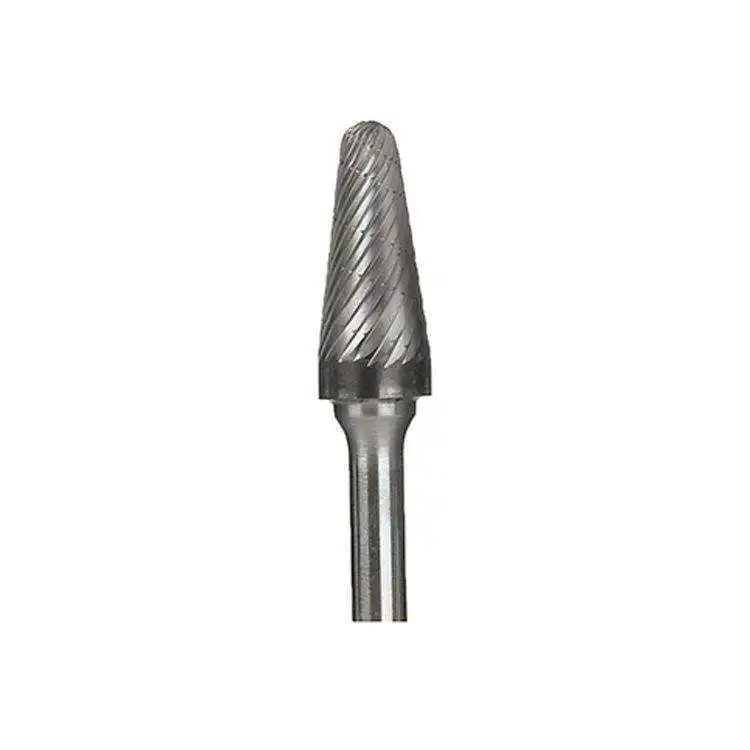 Keystone 920 Laboratory Spiral Cut Carbide Bur, Cone, # B 1/2, 1/Pk, 1201690