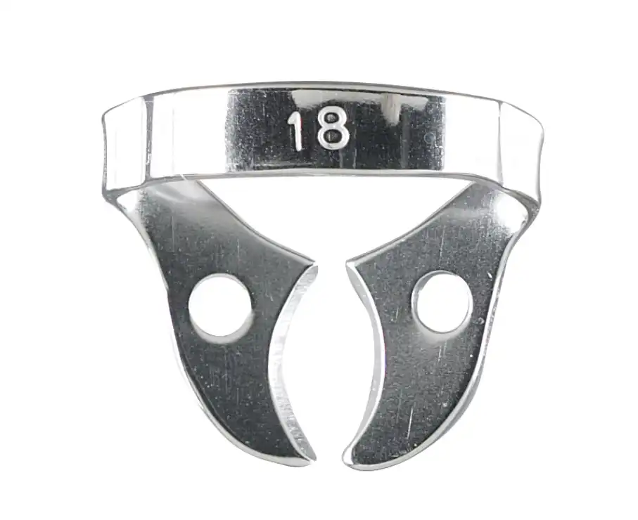 Miltex Rubber Dam Clamp #18, Wingless, Molar, 1/Pk, 76D-18