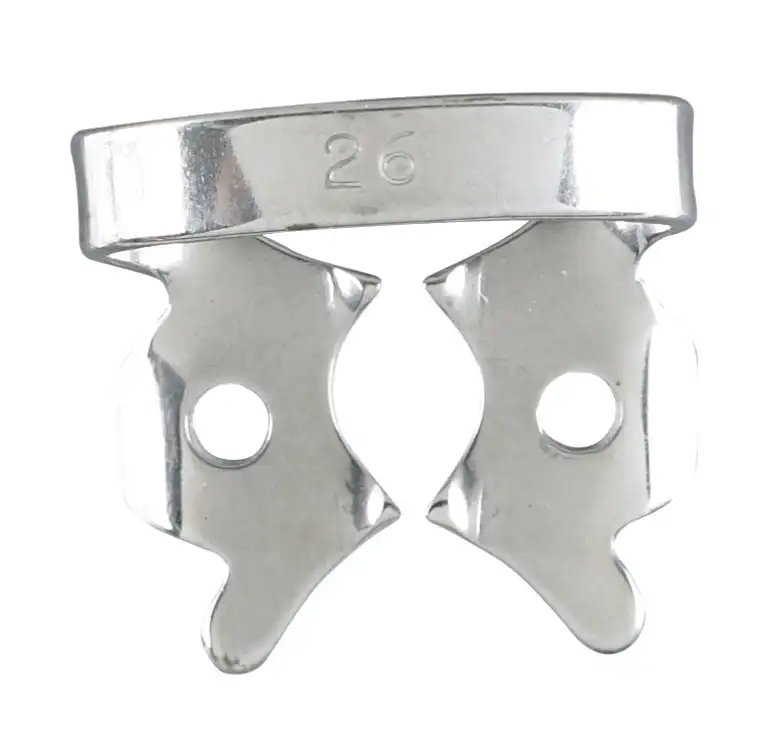 Miltex Rubber Dam Clamp 26W, Winged, Stainless Steel