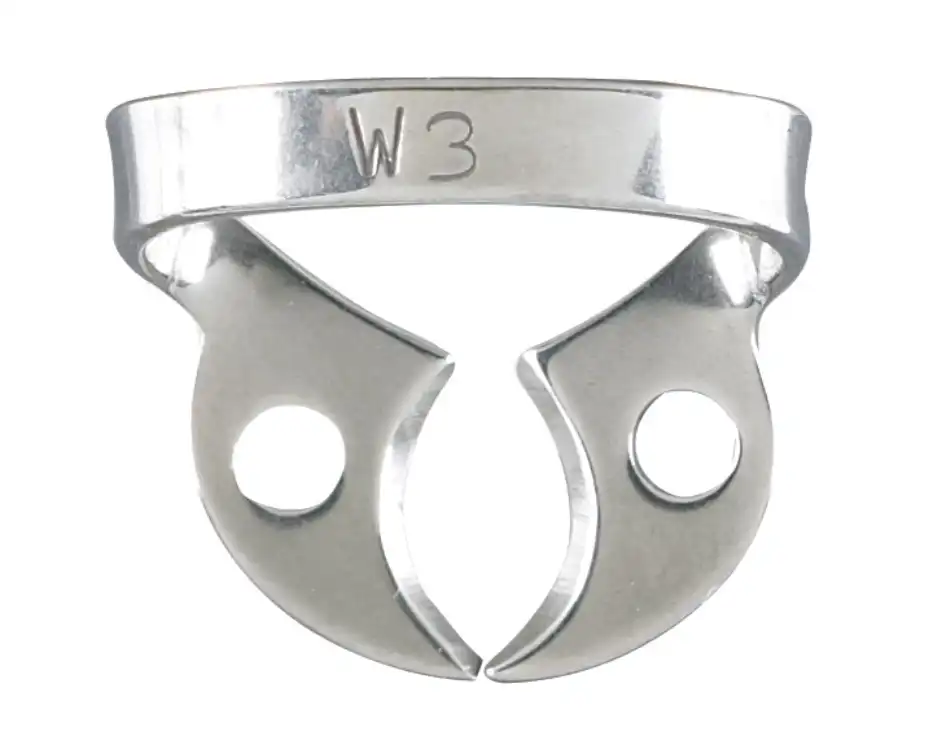 Miltex Rubber Dam Clamp # W3, Wingless, Lower Molar, Autoclavable