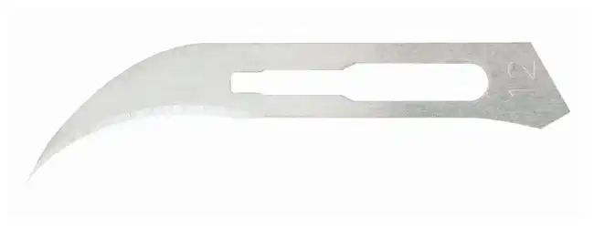 Miltex Carbon Steel Surgeon Blades, Sterile, #12, 100/Box, 4-112