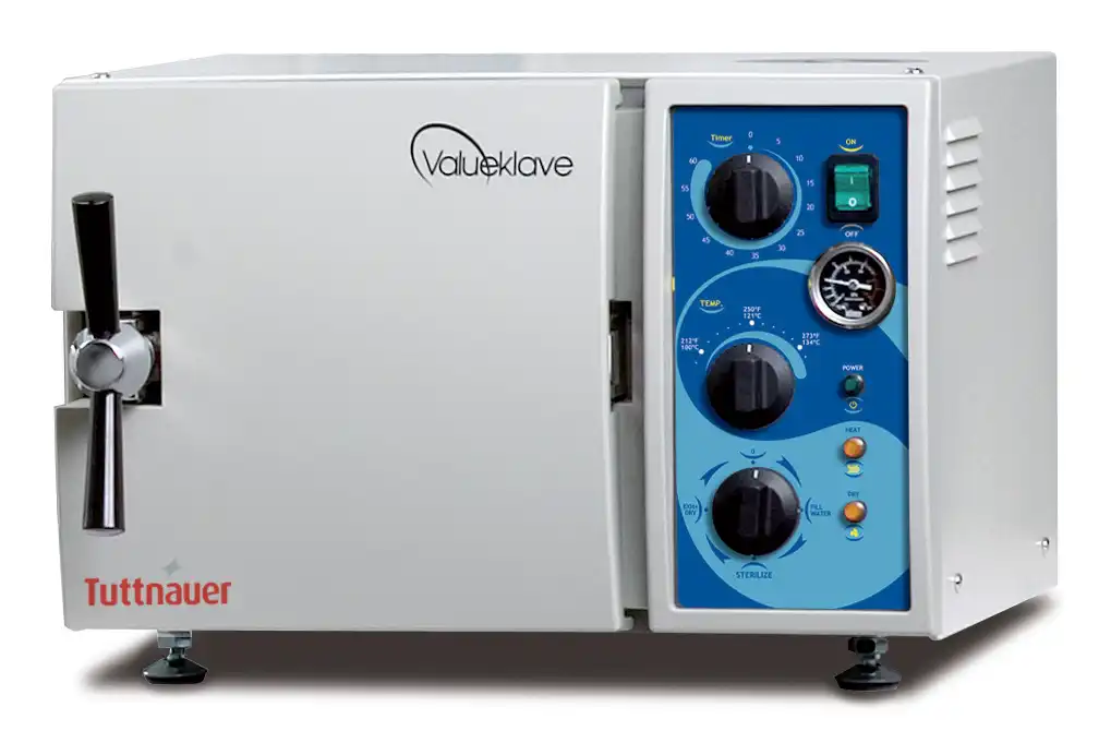 Tuttnauer Valueklave 1730 Manual Autoclave Sterilizer, 7.5 L Chamber, 442 mm x 307 mm x 460 mm, 1/Pk, 1730