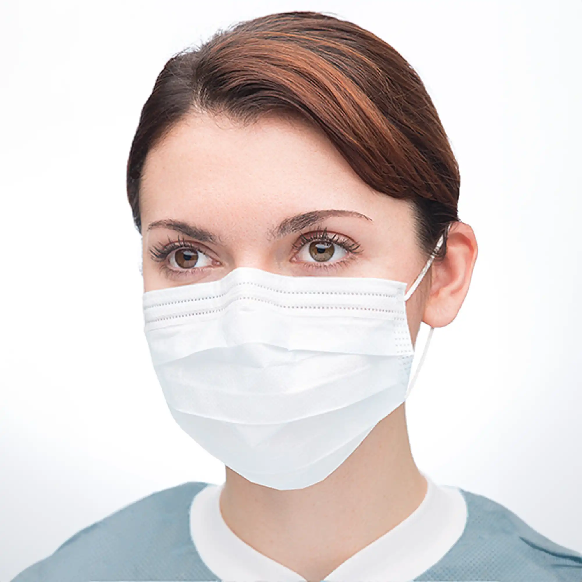 Valumax Ultra 3-in-1 Sensitive Earloop Mask, White, ASTM Level 3, 50/Box, 5630E-WH