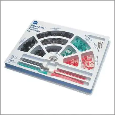 Shofu Super-Snap Mini Rainbow Technique Kit, CA Mandrel, Assorted Grits, 48 Disks + Point, 0505