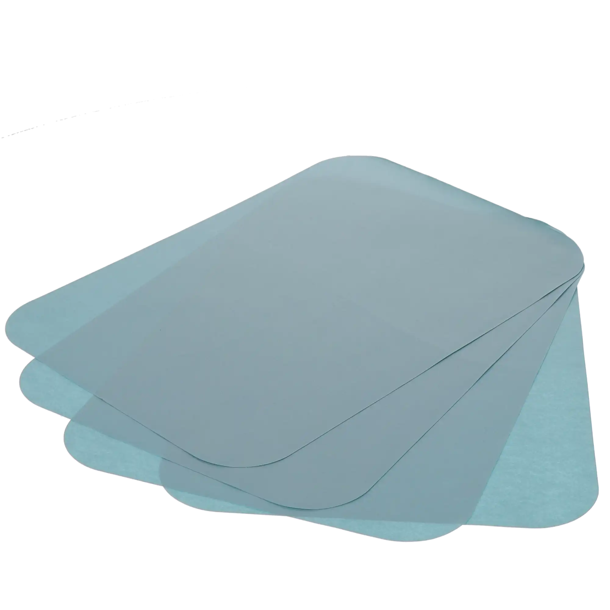 Defend Paper Tray Covers, Ritter Size B, 8.5" x 12.25", Blue, Rounded Corners, 1000/Box, TC9001