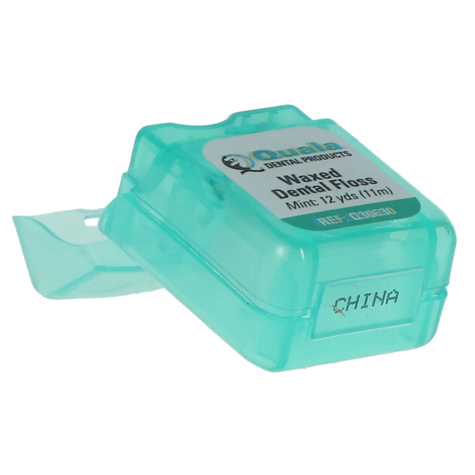 Quala Nylon Dental Floss, Waxed Mint, Shred-Resistant, 12 yds per Dispenser, 72/Bx, Q30630