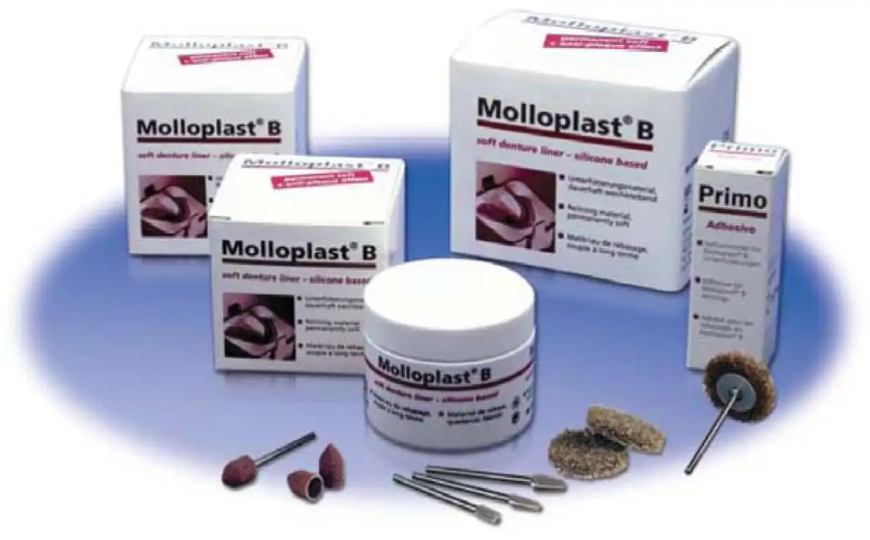 Molloplast-B Soft Denture Reline Material, 170g, Buffalo Dental