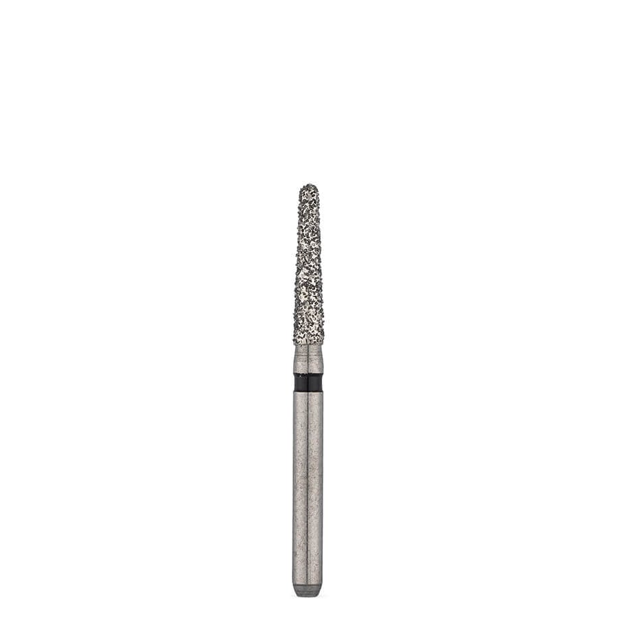 Brasseler USA 5856.31.016 FG Super Coarse Round-End Taper Diamond Bur, Size 016, 25/Bx