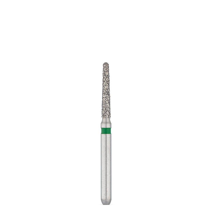 Brasseler USA 6856.31.014 FG Coarse Round-End Taper Diamond Bur, 5 Pack