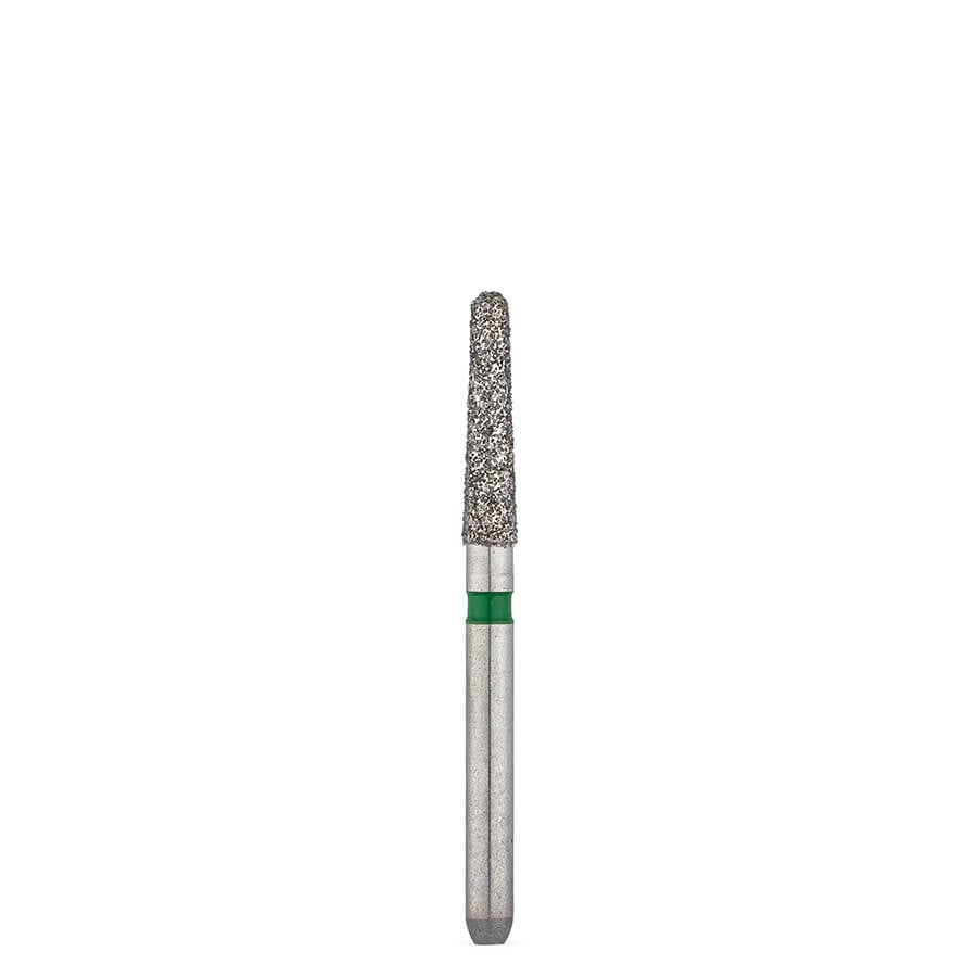 Brasseler 6856.31.018 FG Coarse Round-End Taper Diamond Bur, 5 Pack