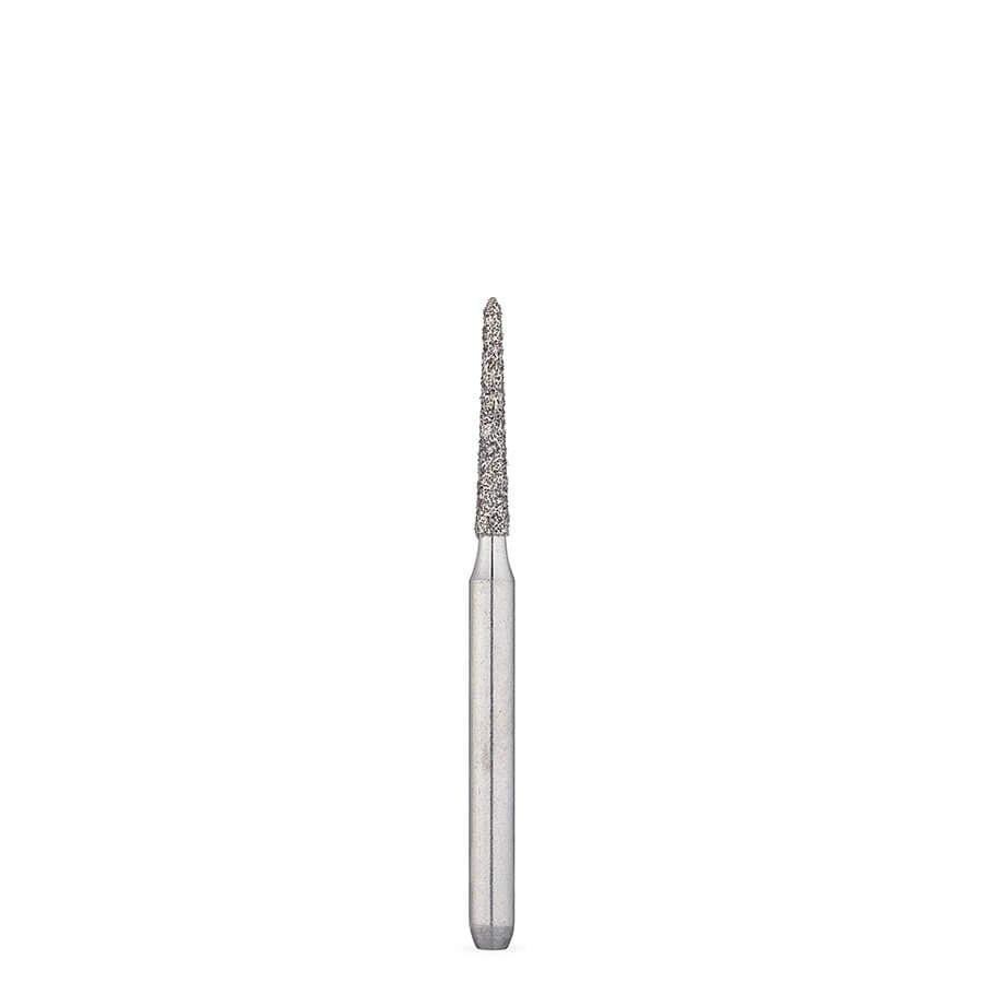 Brasseler 878K.31.012 FG Medium Modified Round-End Taper Diamond Bur, 5/Pack