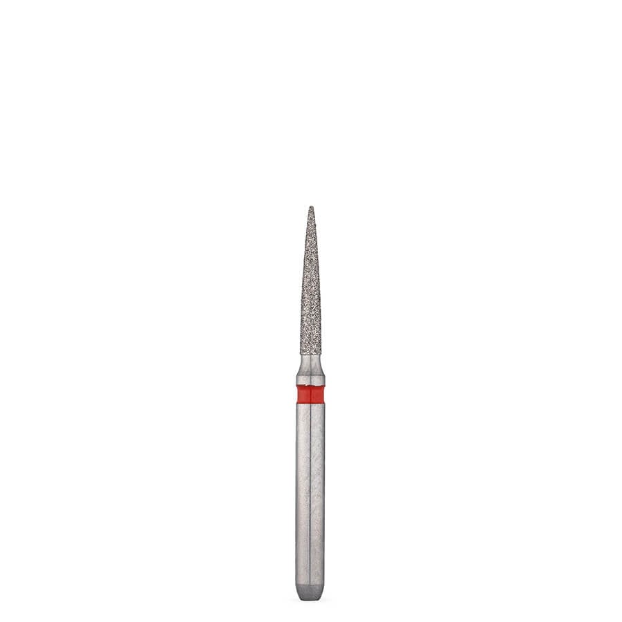 Brasseler 8888.31.012 FG Fine Flame Diamond Bur, 5 Pack, Size 012