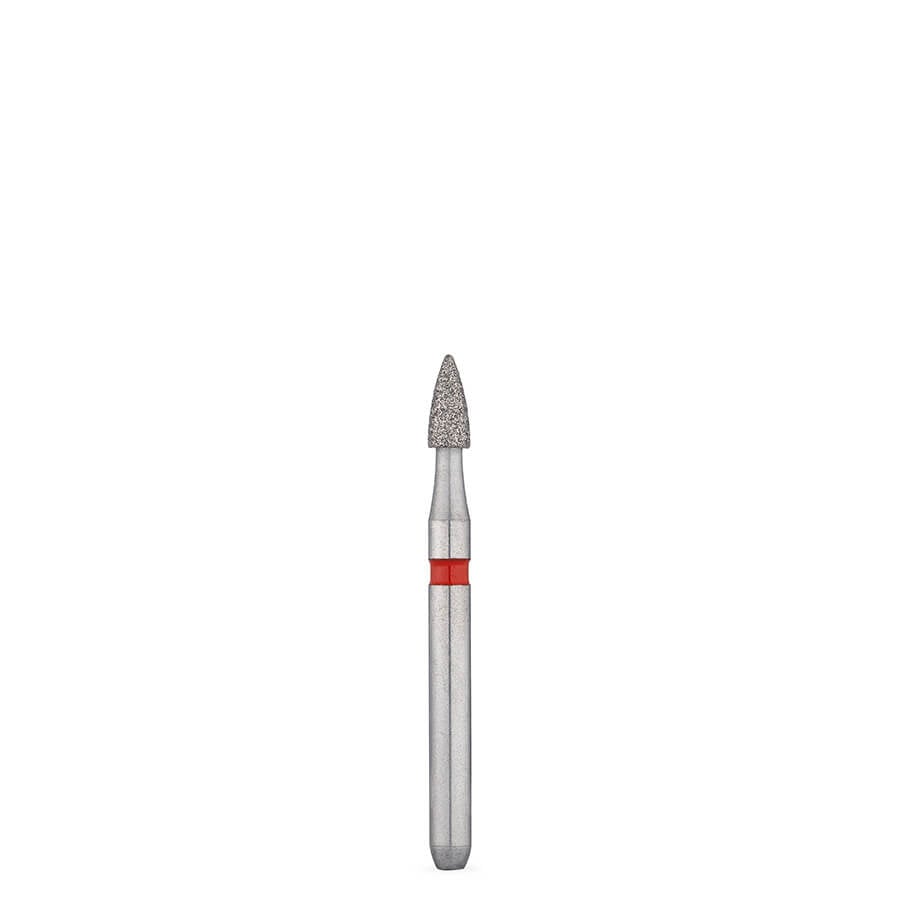 Brasseler USA 8274.31.016 FG Fine Flame Diamond Bur, 5 Pack, Size 016