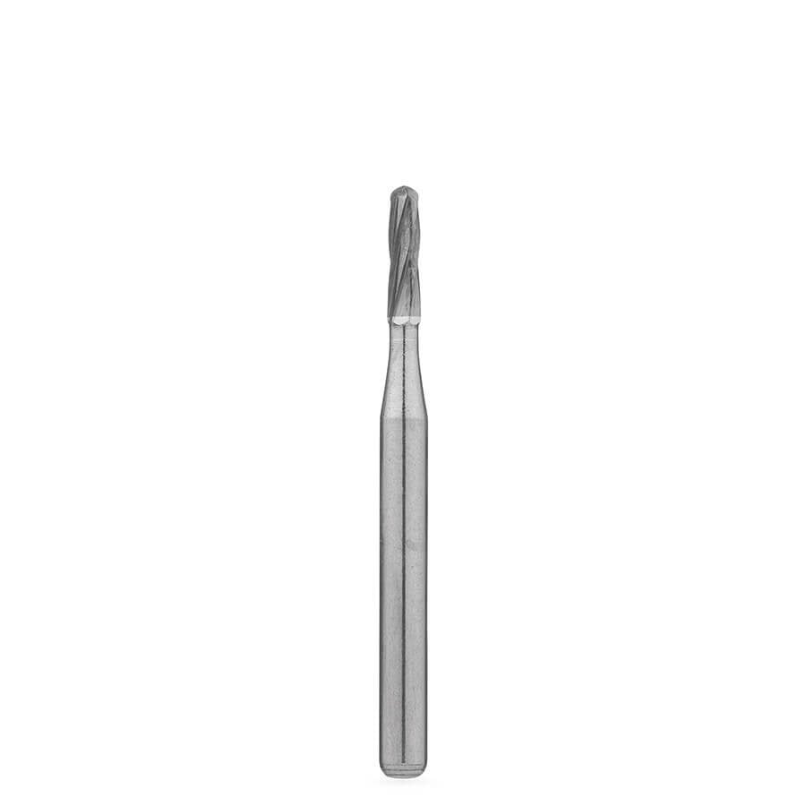 Brasseler 1157 FG Round-End Fissure Carbide Bur, H021RS.31.010, Size 010, 10-Pack