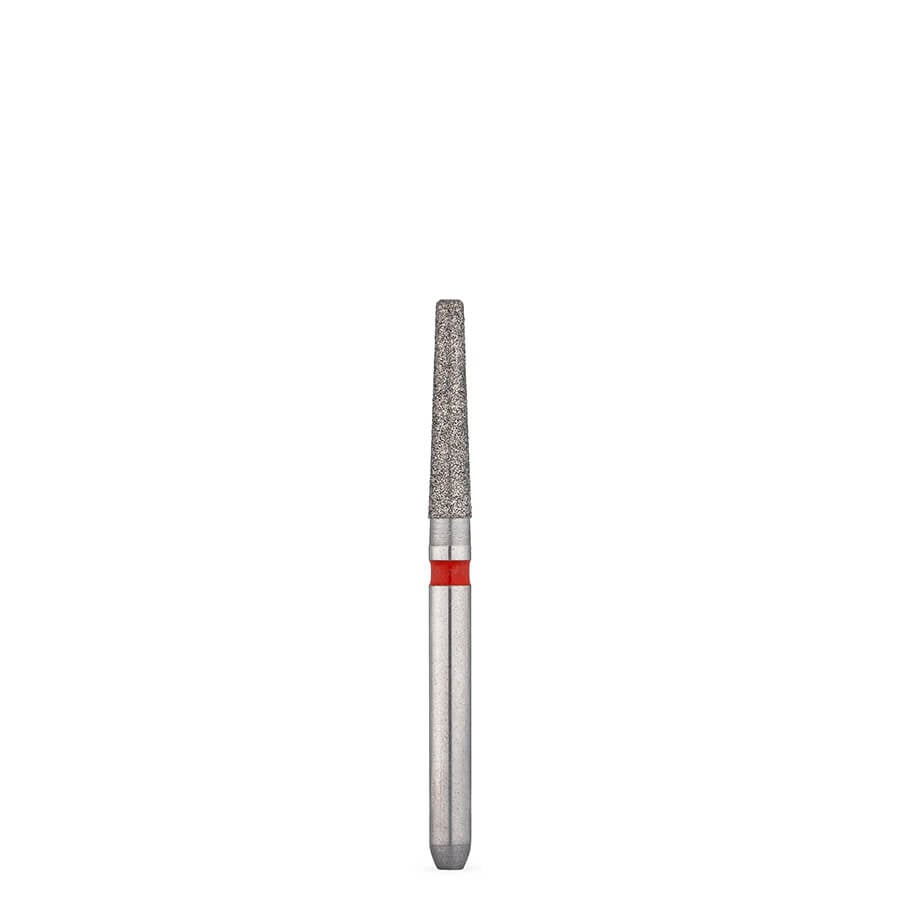 Brasseler 8847KR.31.016 FG Fine Modified Flat-End Taper Diamond Bur, 5 Pack