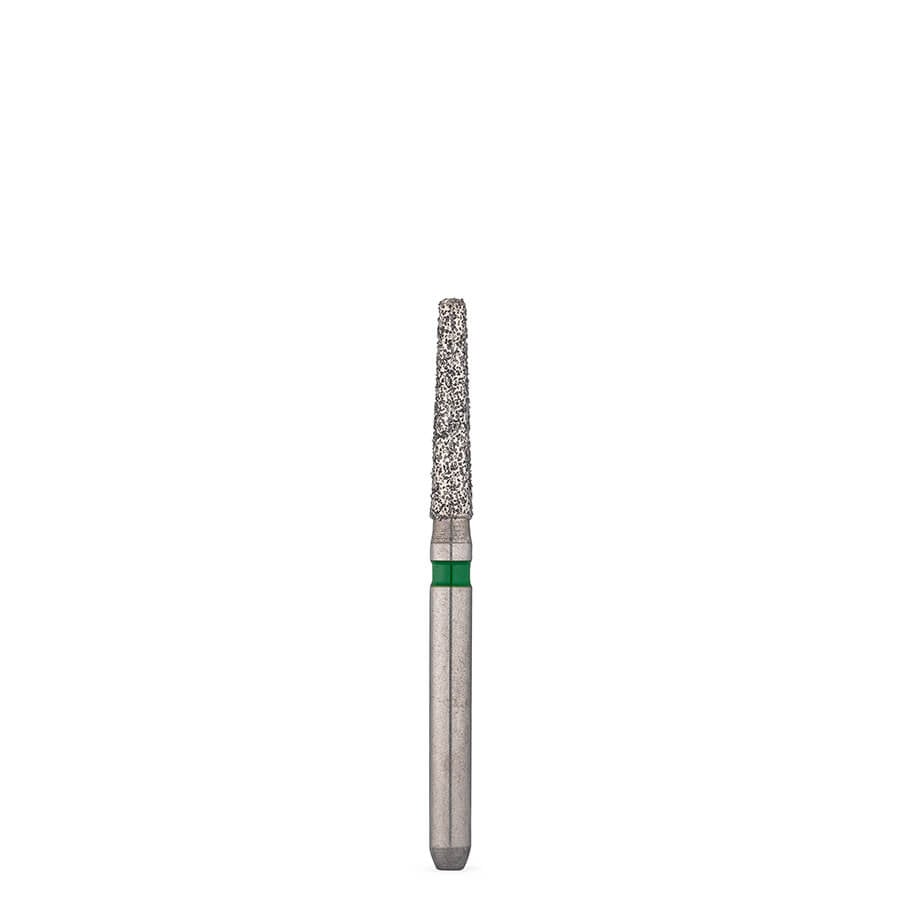 Brasseler 6847KR.31.016 FG Coarse Modified Flat-End Taper Diamond Bur, 5 Pack