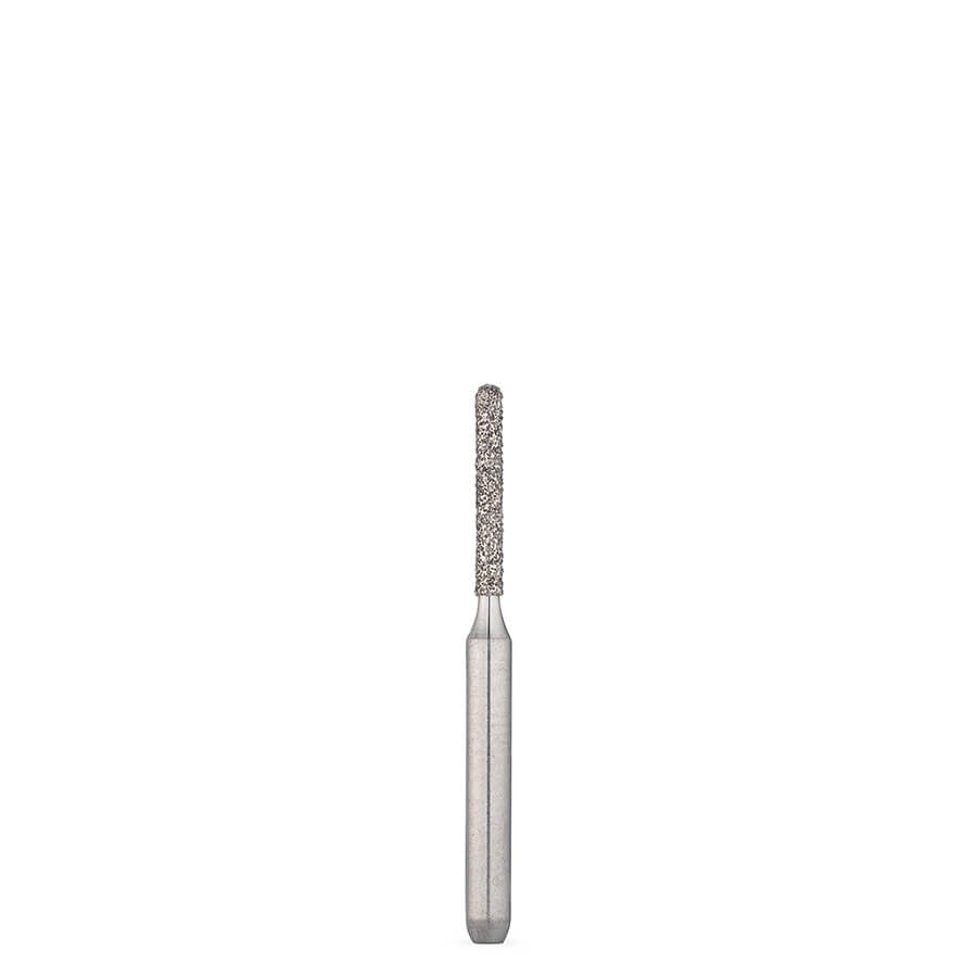 Brasseler KSO .010 Diamond Bur, Friction Grip, Medium Round-End Cylinder, 5/Pack, 30005.31.077