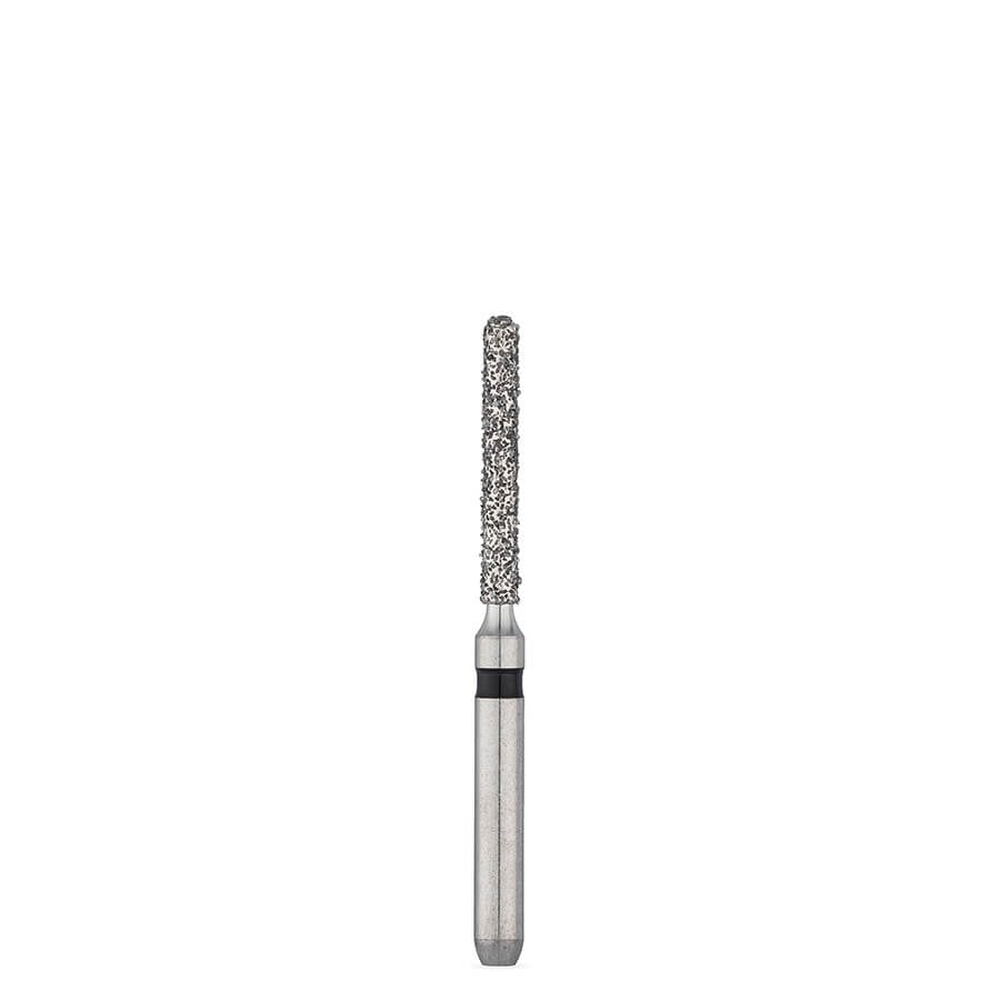 Brasseler KS1L Friction Grip Super Coarse Round-End Cylinder Diamond Bur, Size 012, 5-Pack, 35005L.31.052