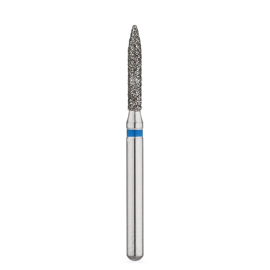 Brasseler USA BrioPrep FG Medium Flame Diamond Bur, Sterile, Size 014, 25/Pack, BRIO862.31.014