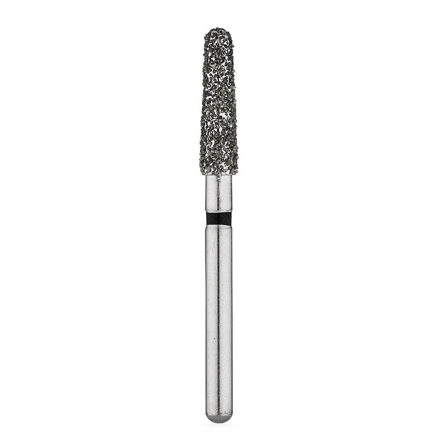Brasseler BrioPrep Super Coarse Round-End Taper Diamond Bur, FG, Sterile, Size 021, 25/Bx, BRIO5856.31.021