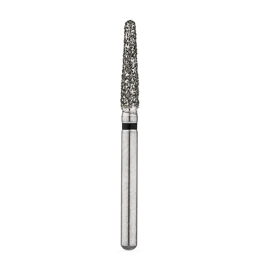 Brasseler BrioPrep Super Coarse Round-End Taper Diamond Bur, FG, Sterile, Size 018, 25/Bx, BRIO5856.31.018