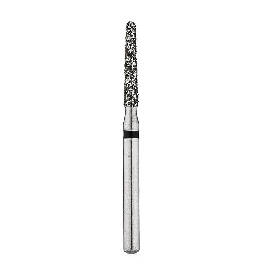 Brasseler BrioPrep Super Coarse Round-End Taper Diamond Bur, FG 014, Sterile (25 Pack), BRIO5856.31.014