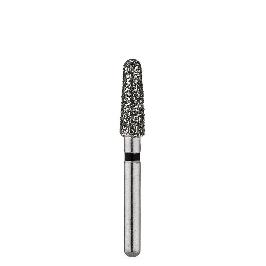 Brasseler BrioPrep Super Coarse Round-End Taper Diamond Bur, FG, Sterile, Size 025, 25/Bx, BRIO5855.31.025